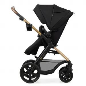 KINDERKRAFT - Kočík kombinovaný Moov 2 3v1 Pure Black - penové kolesá