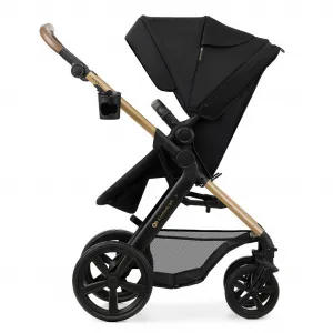 KINDERKRAFT - Kočík kombinovaný Moov 2 3v1 Pure Black - penové kolesá