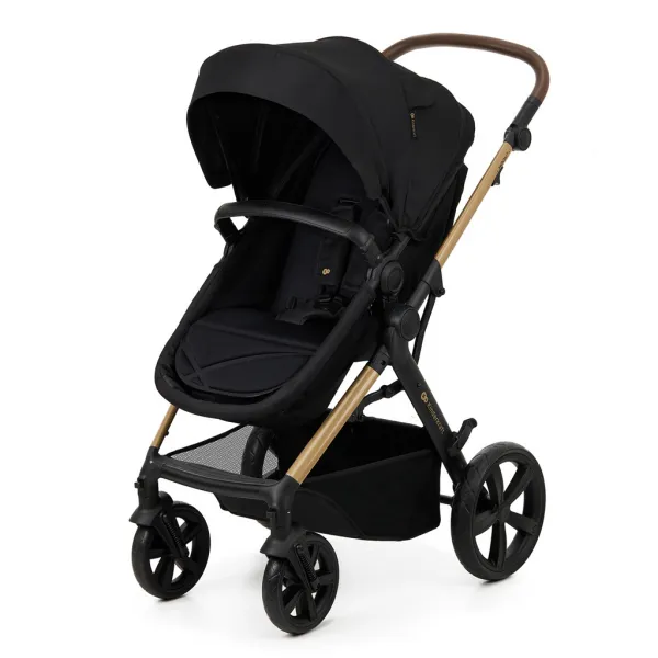KINDERKRAFT - Kočík kombinovaný Moov 2 3v1 Pure Black - penové kolesá