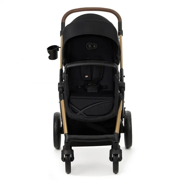 KINDERKRAFT - Kočík kombinovaný Moov 2 3v1 Pure Black - penové kolesá