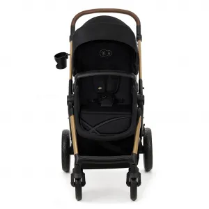 KINDERKRAFT - Kočík kombinovaný Moov 2 3v1 Pure Black - penové kolesá