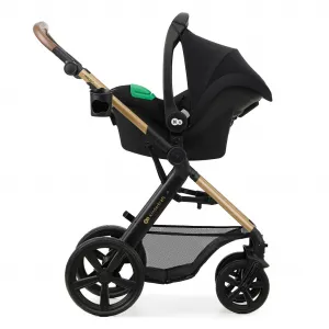 KINDERKRAFT - Kočík kombinovaný Moov 2 3v1 Pure Black - penové kolesá