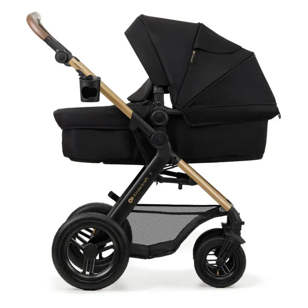 KINDERKRAFT - Kočík kombinovaný Moov 2 Air 3v1 Pure Black