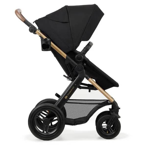 KINDERKRAFT - Kočík kombinovaný Moov 2 Air 3v1 Pure Black