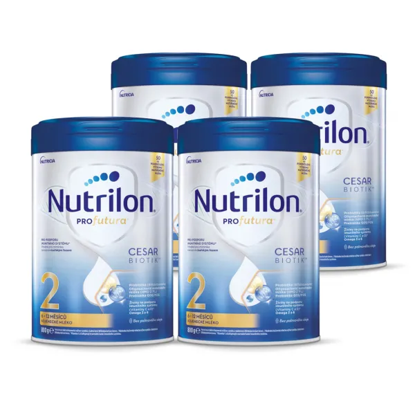 NUTRILON® Mlieko následné Profutura® CESARBIOTIK™ 2 od uk. 6. mesiaca 4x800 g