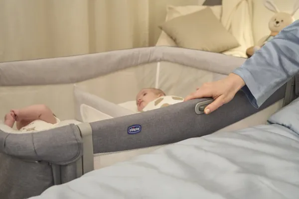 CHICCO - Postieľka Next2Me Twins pre dvojičky - Magnet Grey