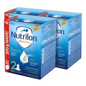 NUTRILON Mlieko dojčenské následné 2 Advanced od uk. 6. mesiaca 3x1000 g