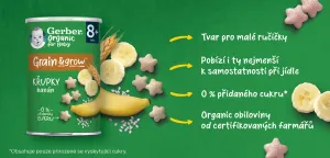 GERBER Organic chrumky banánové 35 g,GERBER Organic chrumky banánové 35 g
