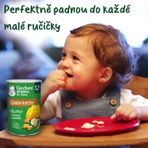 GERBER Organic chrumky s mangom a banánom 35 g​,GERBER Organic chrumky s mangom a banánom 35 g​