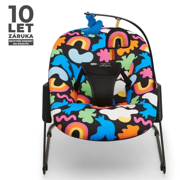 KINDERKRAFT - Hojdacie lehátko Calmee Happy Shapes 0m+, do 9kg