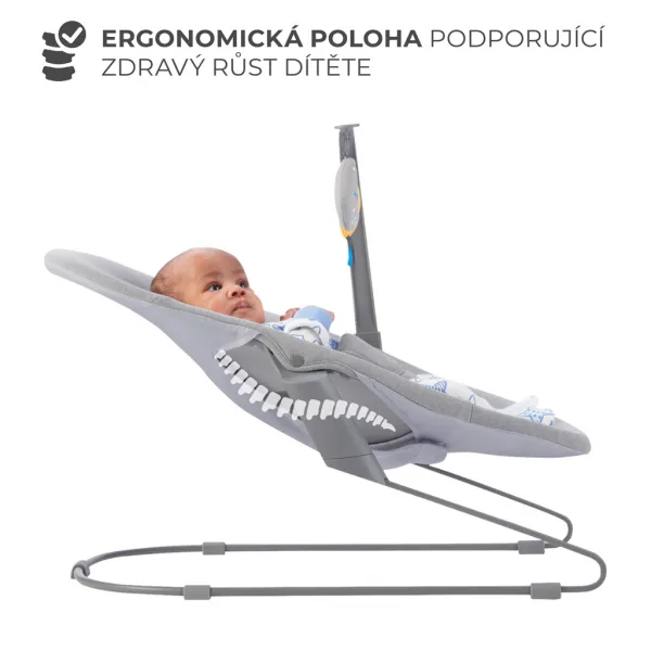KINDERKRAFT - Hojdacie lehátko Calmee Happy Shapes 0m+, do 9kg