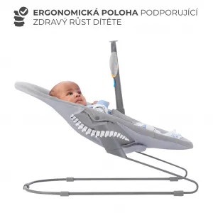 KINDERKRAFT - Hojdacie lehátko Calmee Happy Shapes 0m+, do 9kg
