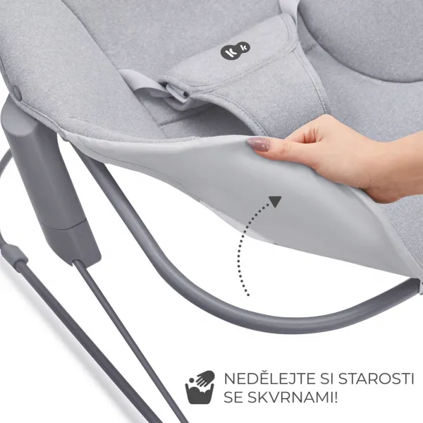 KINDERKRAFT - Hojdacie lehátko Calmee Happy Shapes 0m+, do 9kg
