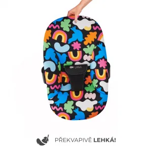 KINDERKRAFT - Hojdacie lehátko Calmee Happy Shapes 0m+, do 9kg