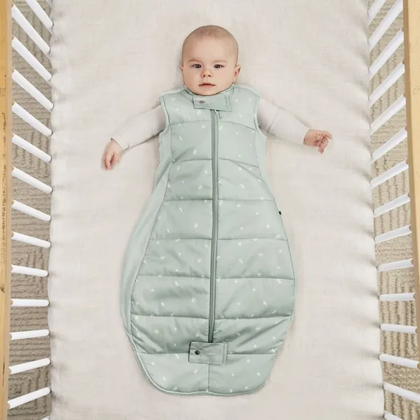 ERGOPOUCH - Vak na spanie organická bavlna Sheeting Sage 8-24 m, 8-14 kg, 2,5 tog