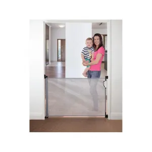 DREAMBABY Zábrana bezpečnostná zaťahovacia 0-140 cm šedá