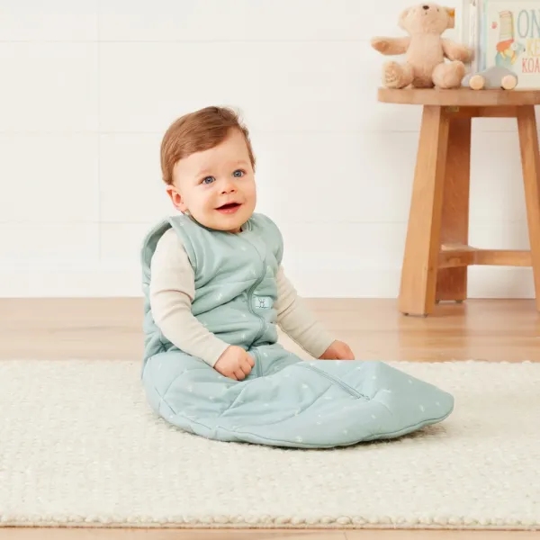 ERGOPOUCH - Vak na spanie organická bavlna Jersey Sage 3-12 m, 6-10 kg, 2,5 tog