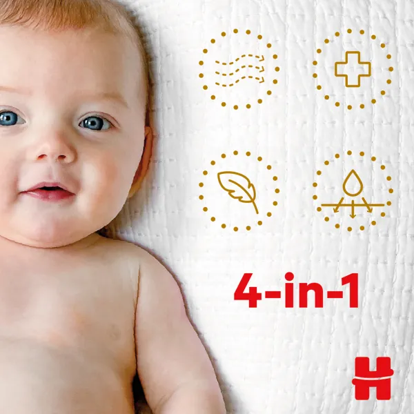 HUGGIES Elite Soft 1 3-5 kg 26 ks,HUGGIES® Extra care Plienky jednorazové 1 (2-5 kg) 26 ks