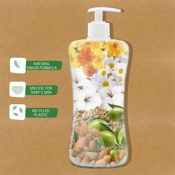 CHICCO Šampón na vlasy a telo Baby Moments 92 % prírodných zložiek 200 ml