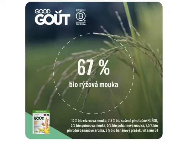 GOOD GOUT Banánové vankúšiky BIO 50 g,GOOD GOUT BIO Banánové vankúšiky 50 g