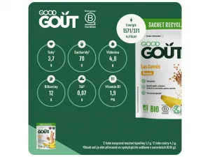 GOOD GOUT Banánové vankúšiky BIO 50 g,GOOD GOUT BIO Banánové vankúšiky 50 g