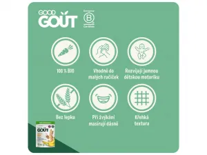 GOOD GOUT Banánové vankúšiky BIO 50 g,GOOD GOUT BIO Banánové vankúšiky 50 g