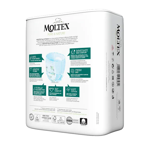 Moltex Pure Nature plienkové nohavičky Maxi 7-12 kg 22 ks