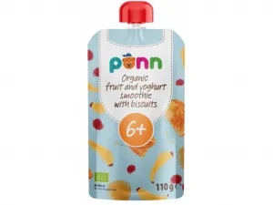 SALVEST Põnn smoothie s jogurtom a sušienkami Bio 110 g,SALVEST Põnn BIO Ovocné smoothie s jogurtom a sušienkami 110 g