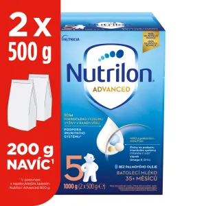 NUTRILON Mlieko batoľacie 5 Advanced od 35. mesiaca 3x1000 g