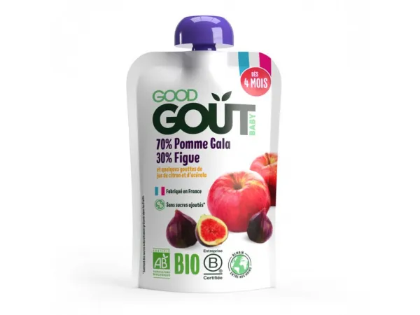 Good Gout Bio jablko 10 x 120 g,GOOD GOUT BIO Jablko a figy 120 g