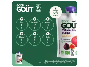 Good Gout Bio jablko 10 x 120 g,GOOD GOUT BIO Jablko a figy 120 g