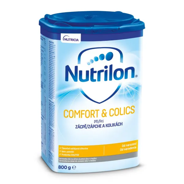 NUTRILON Comfort & Colics špeciálne počiatočné dojčenské mlieko 800g, od narodenia