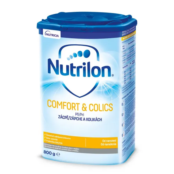 NUTRILON Comfort & Colics špeciálne počiatočné dojčenské mlieko 800g, od narodenia