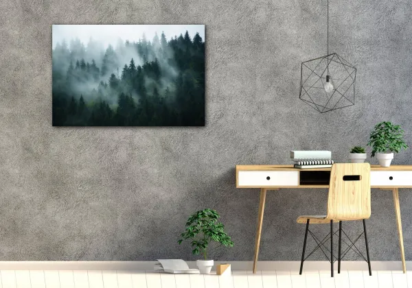 Impresi Obraz Les v hmle - 60 x 40 cm