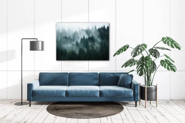 Impresi Obraz Les v hmle - 70 x 50 cm