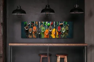Impresi Obraz Korenie na lyžičkách - 90 x 30 cm (3 dielny)