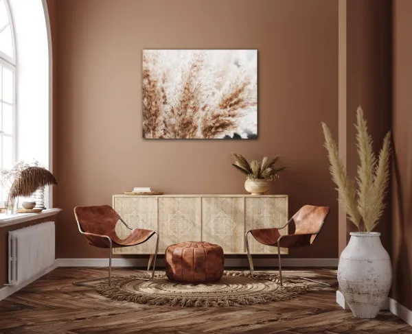 Impresi Obraz Suchá tráva škandinávsky štýl - 90 x 70 cm