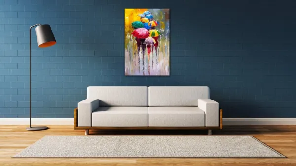 Impresi Obraz Farebné dáždniky - 40 x 60 cm