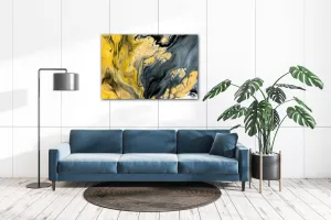 Impresi Obraz Abstraktný žlto sivý - 90 x 60 cm