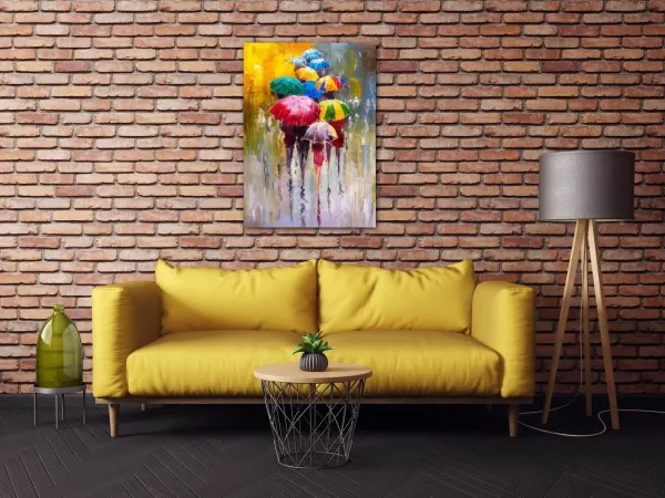 Impresi Obraz Farebné dáždniky - 50 x 70 cm