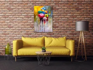 Impresi Obraz Farebné dáždniky - 50 x 70 cm