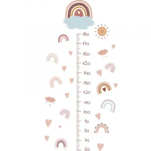 Impresi Samolepka do detskej izby Meter na stenu dúhy - 90x29cm 2ks