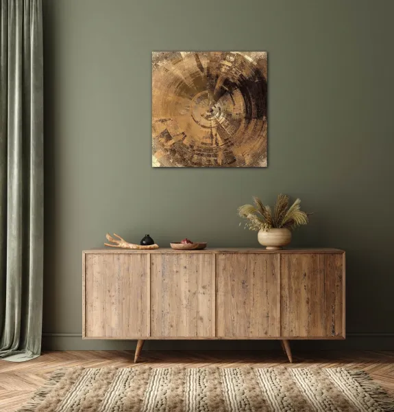 Impresi Obraz Abstrakt béžovo-zlatý - 60 x 60 cm