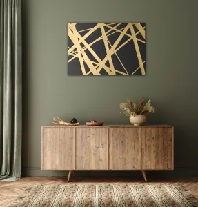 Impresi Obraz Abstraktný zlato šedý - 90 x 60 cm