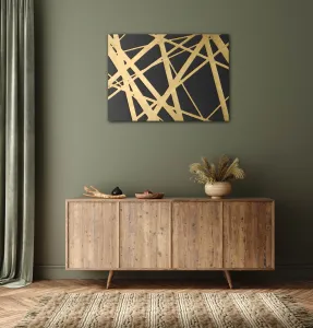 Impresi Obraz Abstraktný zlato šedý - 70 x 50 cm