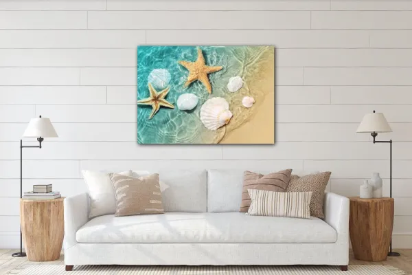 Impresi Obraz Mušle pri mori - 70 x 50 cm
