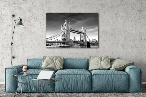 Impresi Obraz Tower Bridge čiernobielý - 30 x 20 cm