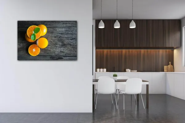 Impresi Obraz Pomaranče na šedom pozadí - 90 x 60 cm
