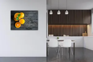 Impresi Obraz Pomaranče na šedom pozadí - 70 x 50 cm