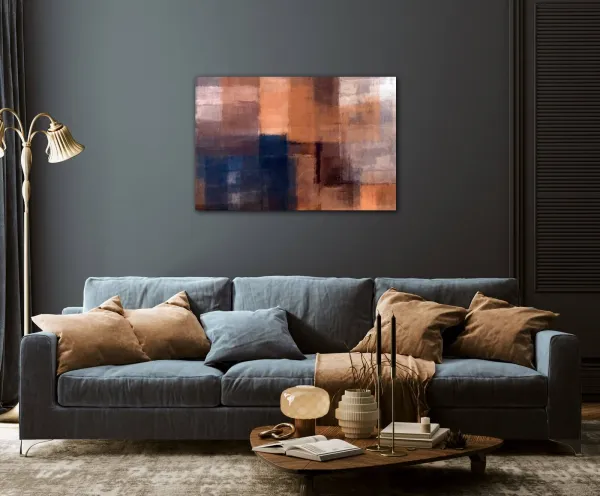 Impresi Obraz Kresba abstraktné obdlžníky - 60 x 40 cm